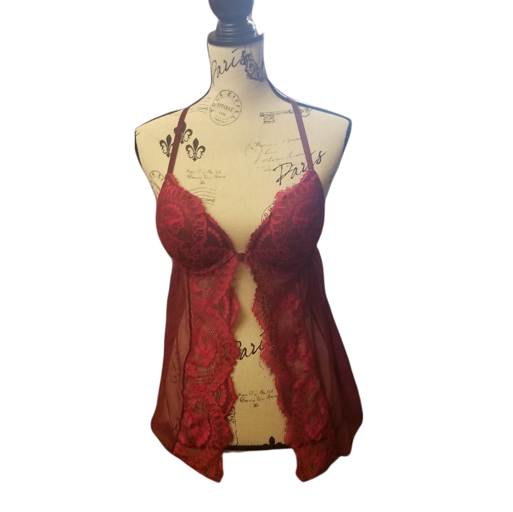 LA SENZA lingerie. burgundy red . M